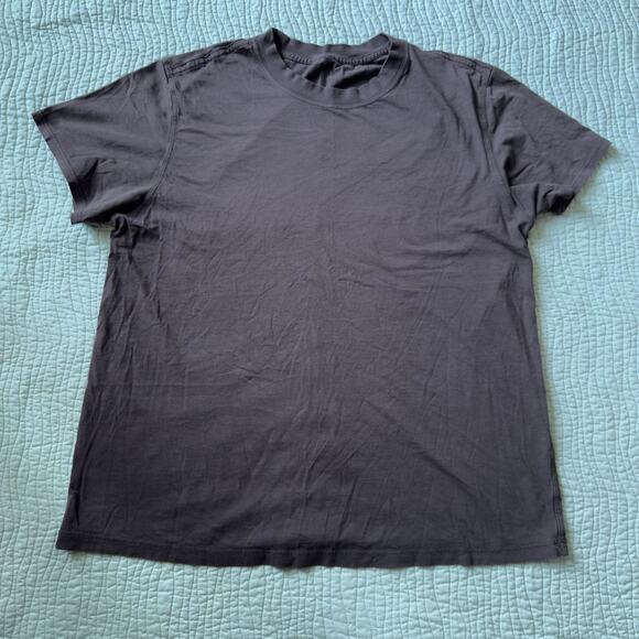 Lululemon Athltleisure Brown T-Shirt Basic Crewneck - Picture 1 of 6
